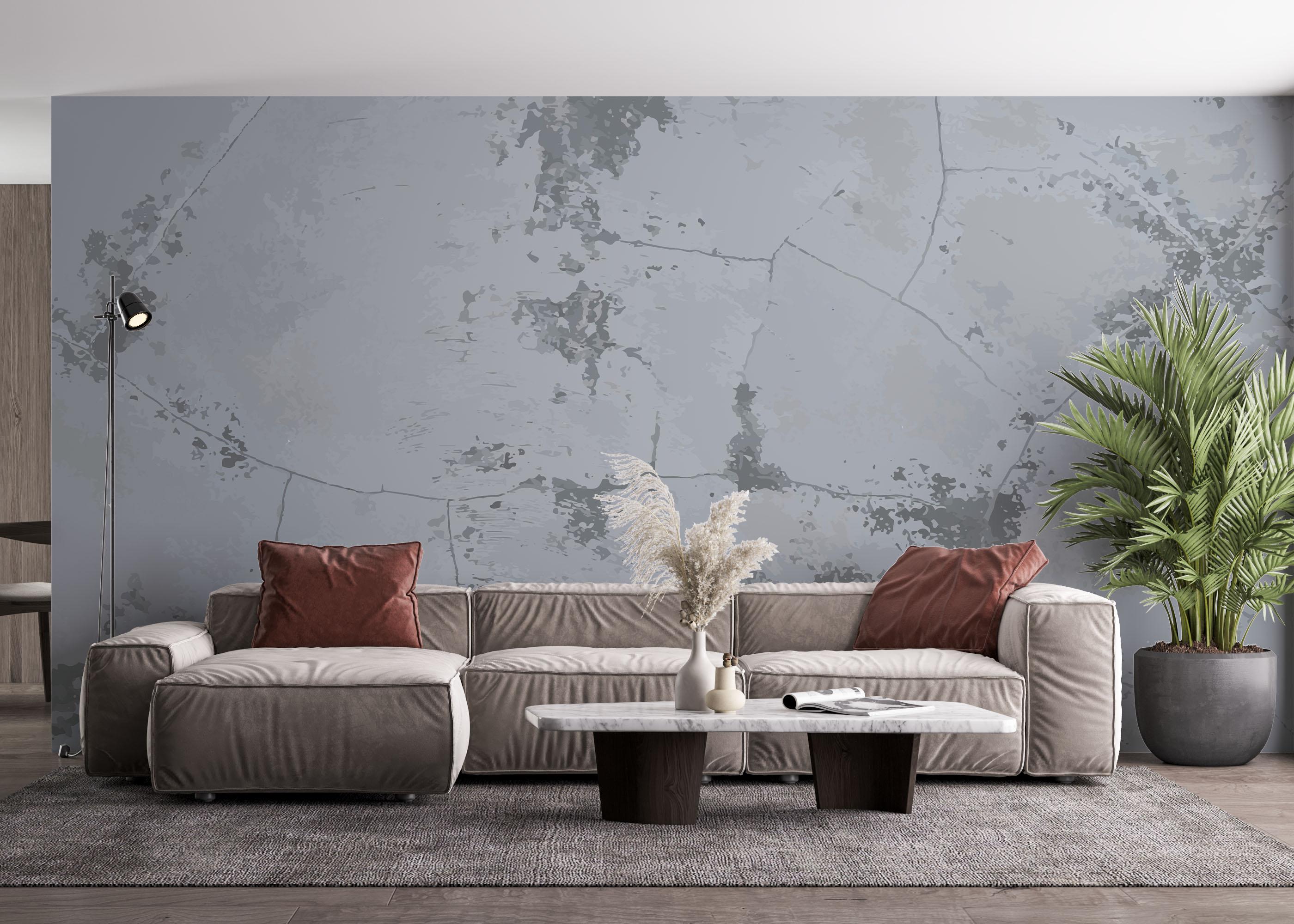 Fototapete Purple Light Concrete mockup 4