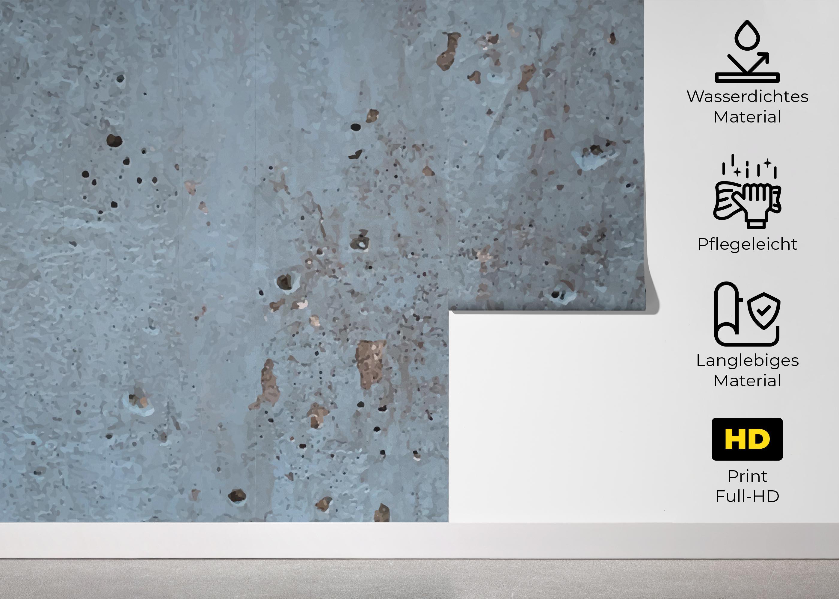 Fototapete Brown Crack Concrete mockup 5