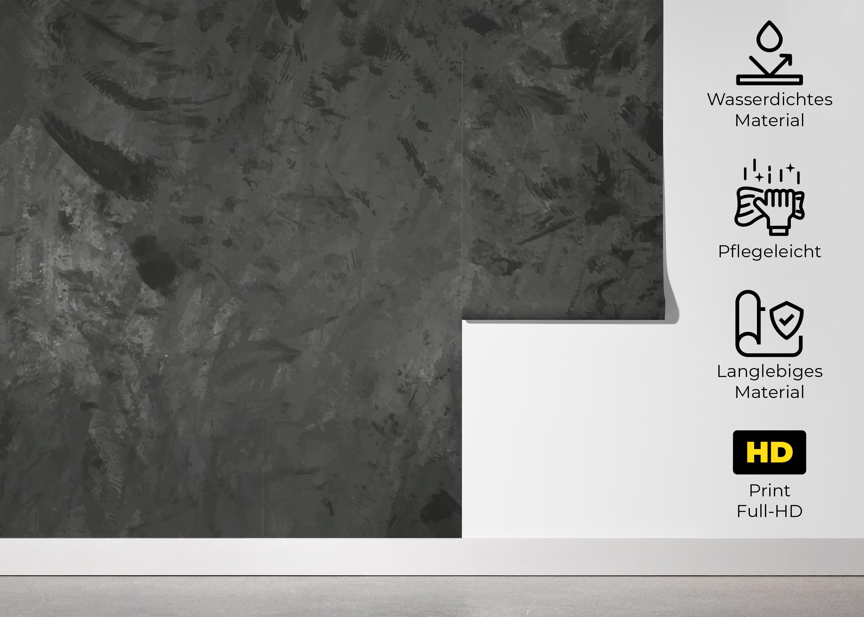 Fototapete Concrete Dark Grey mockup 5