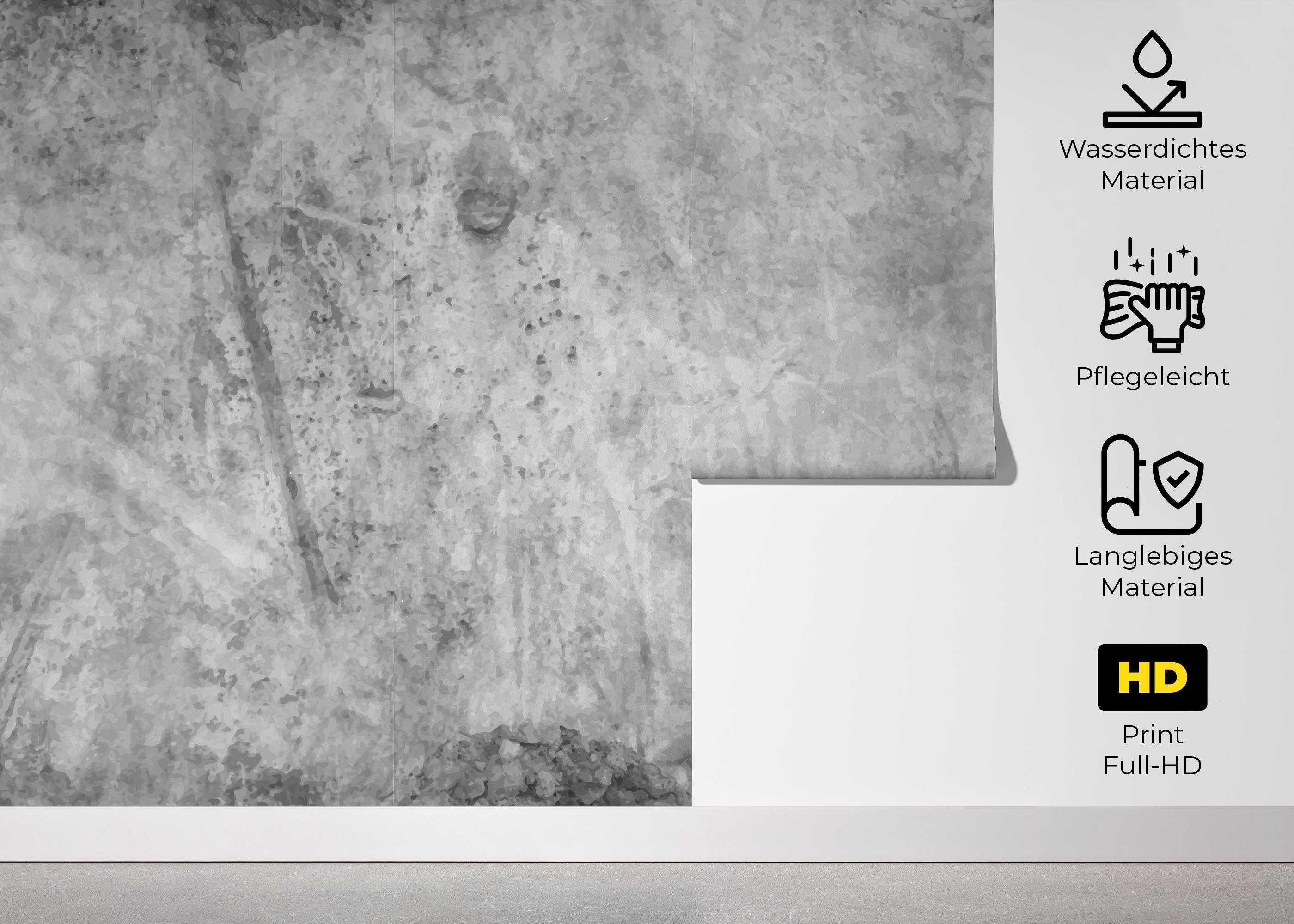 Fototapete Concrete Dark Shadow mockup 5