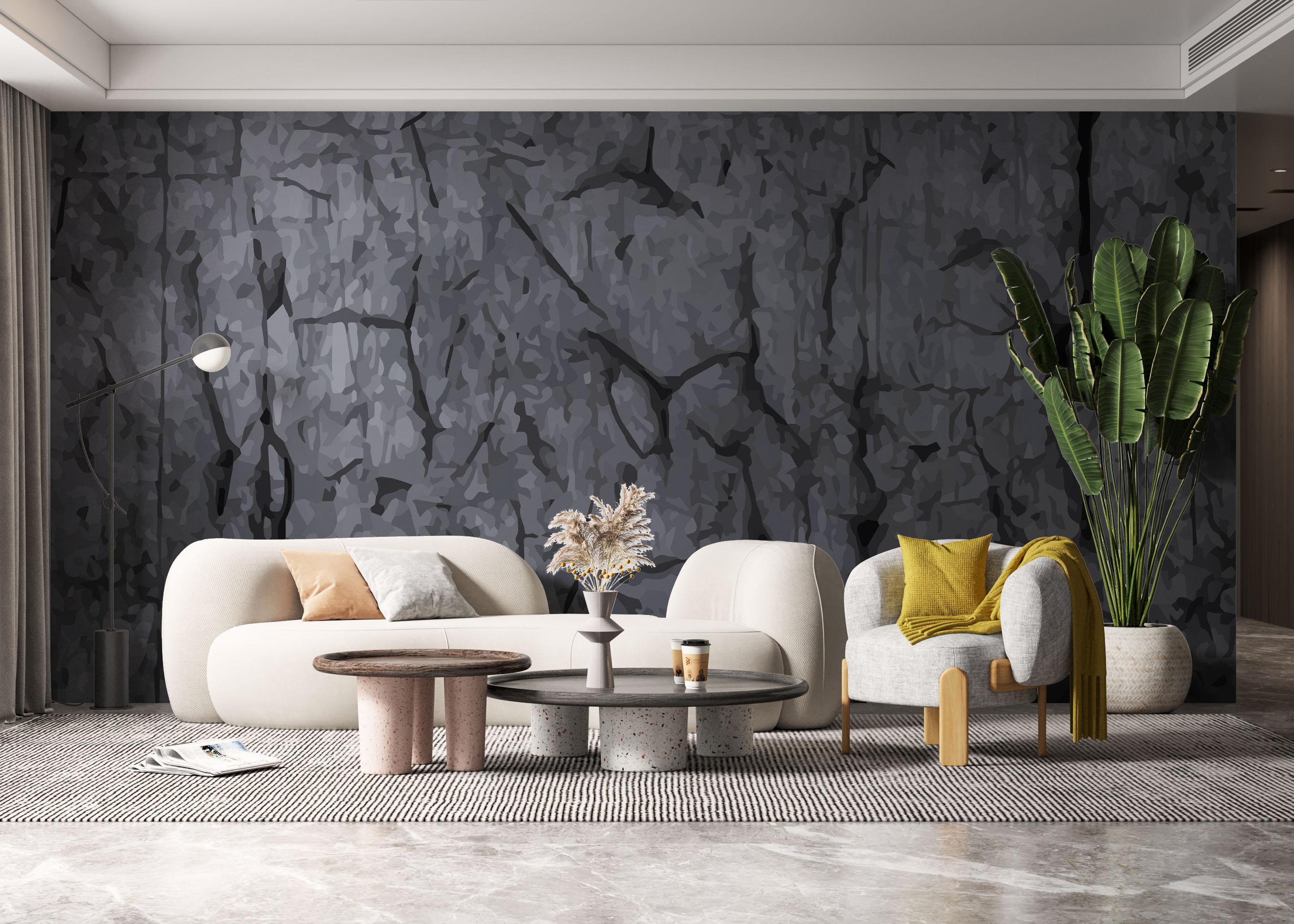 Fototapete Big Crack Concrete mockup 6