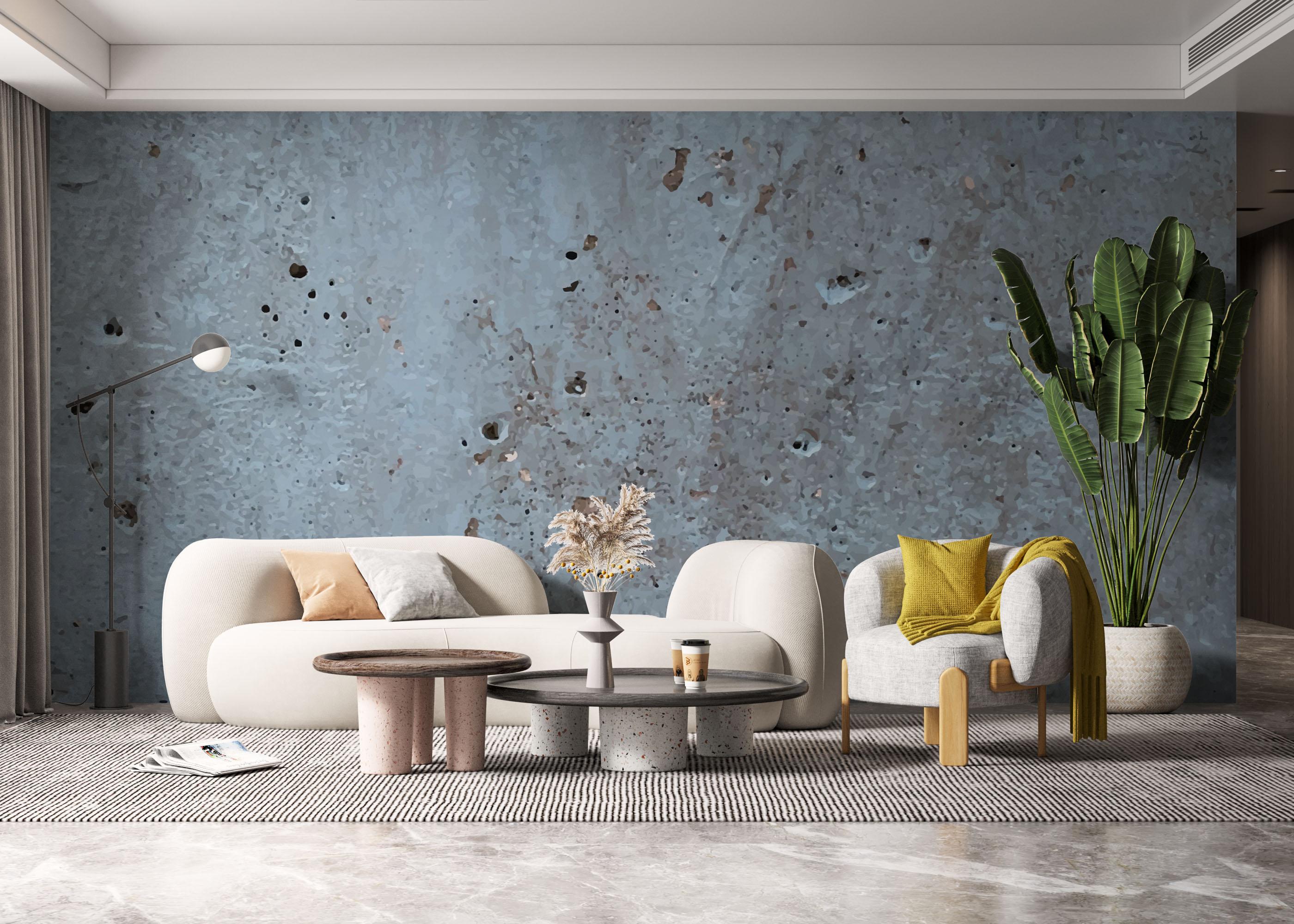 Fototapete Brown Crack Concrete mockup 6