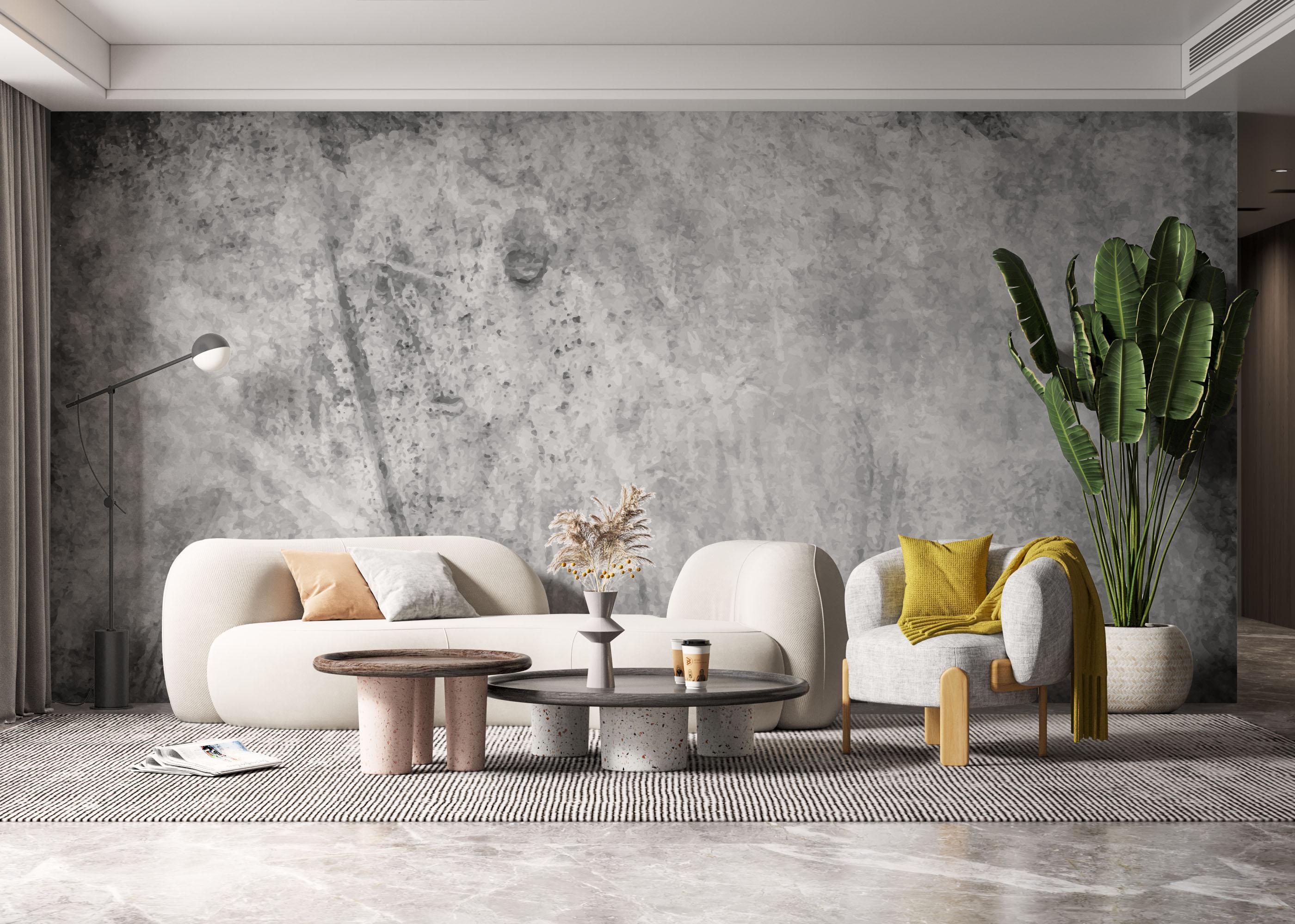 Fototapete Concrete Dark Shadow mockup 6