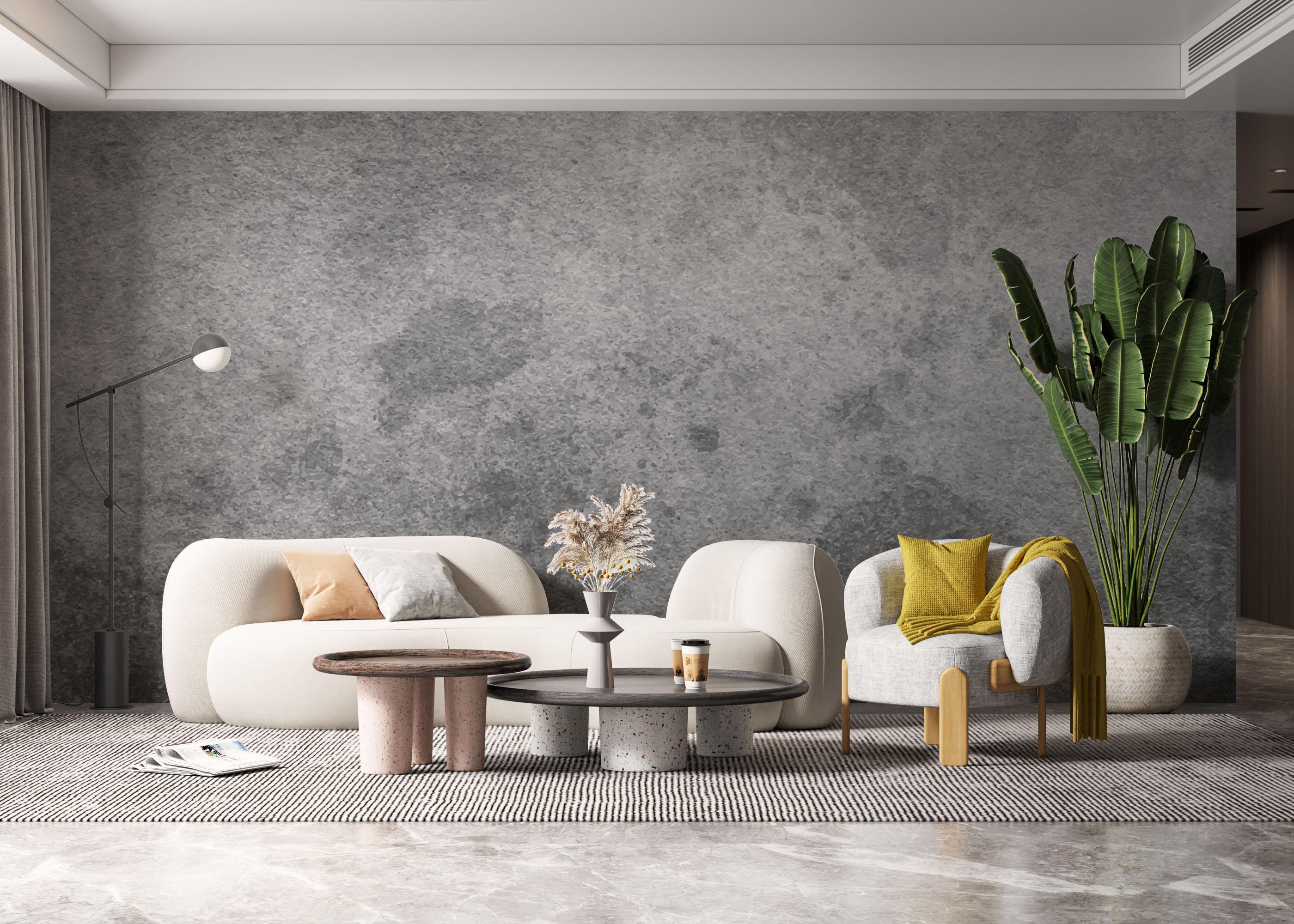 Fototapete Dark Grey Concrete mockup 6