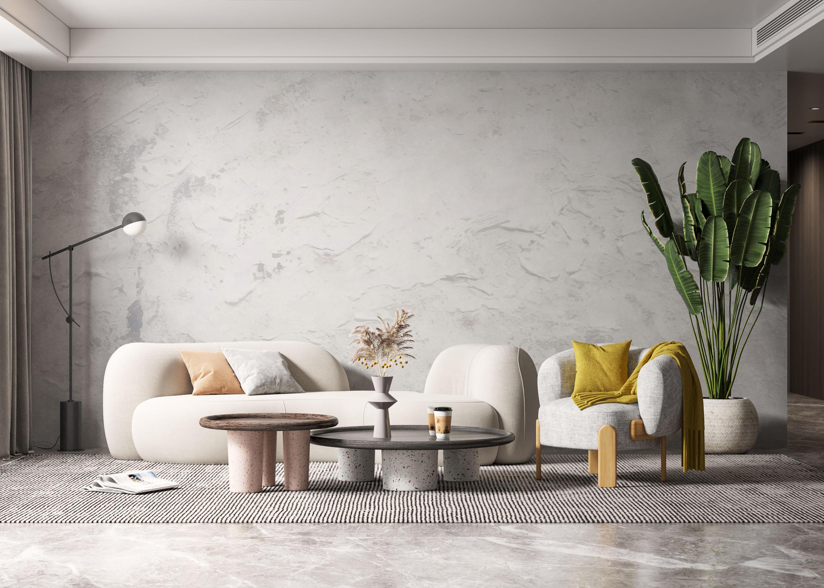 Fototapete Grey Shades Concrete mockup 6