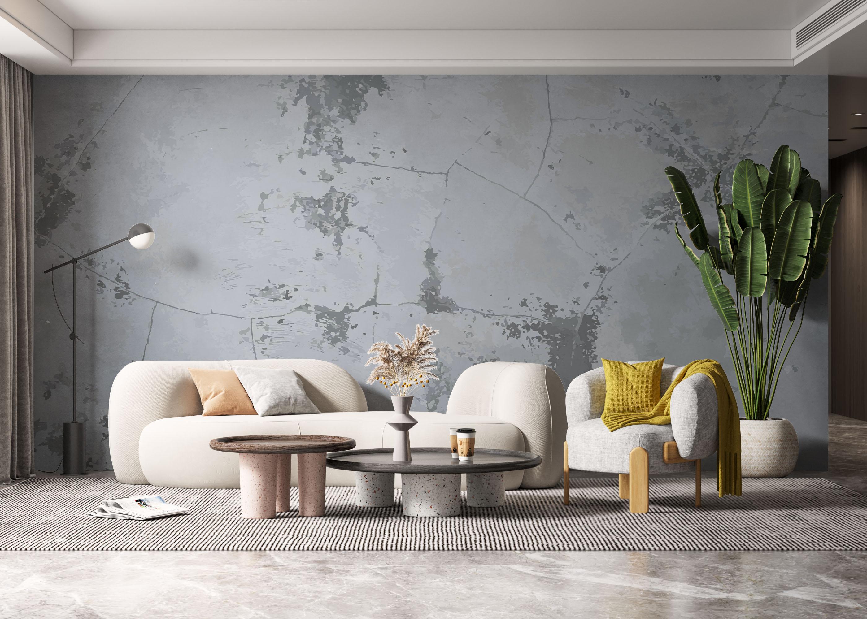 Fototapete Purple Light Concrete mockup 6