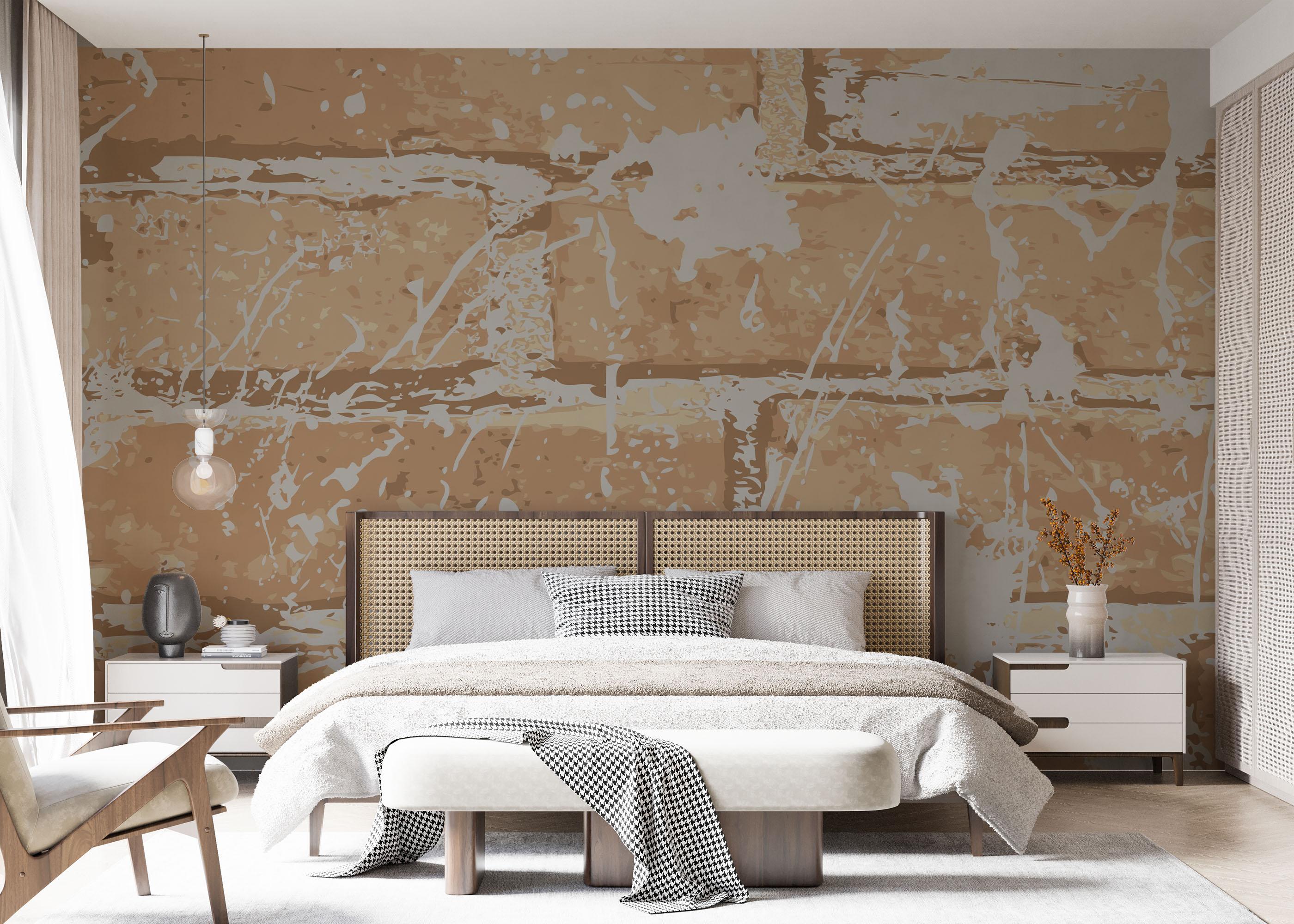 Fototapete Brick Cream Art mockup 7