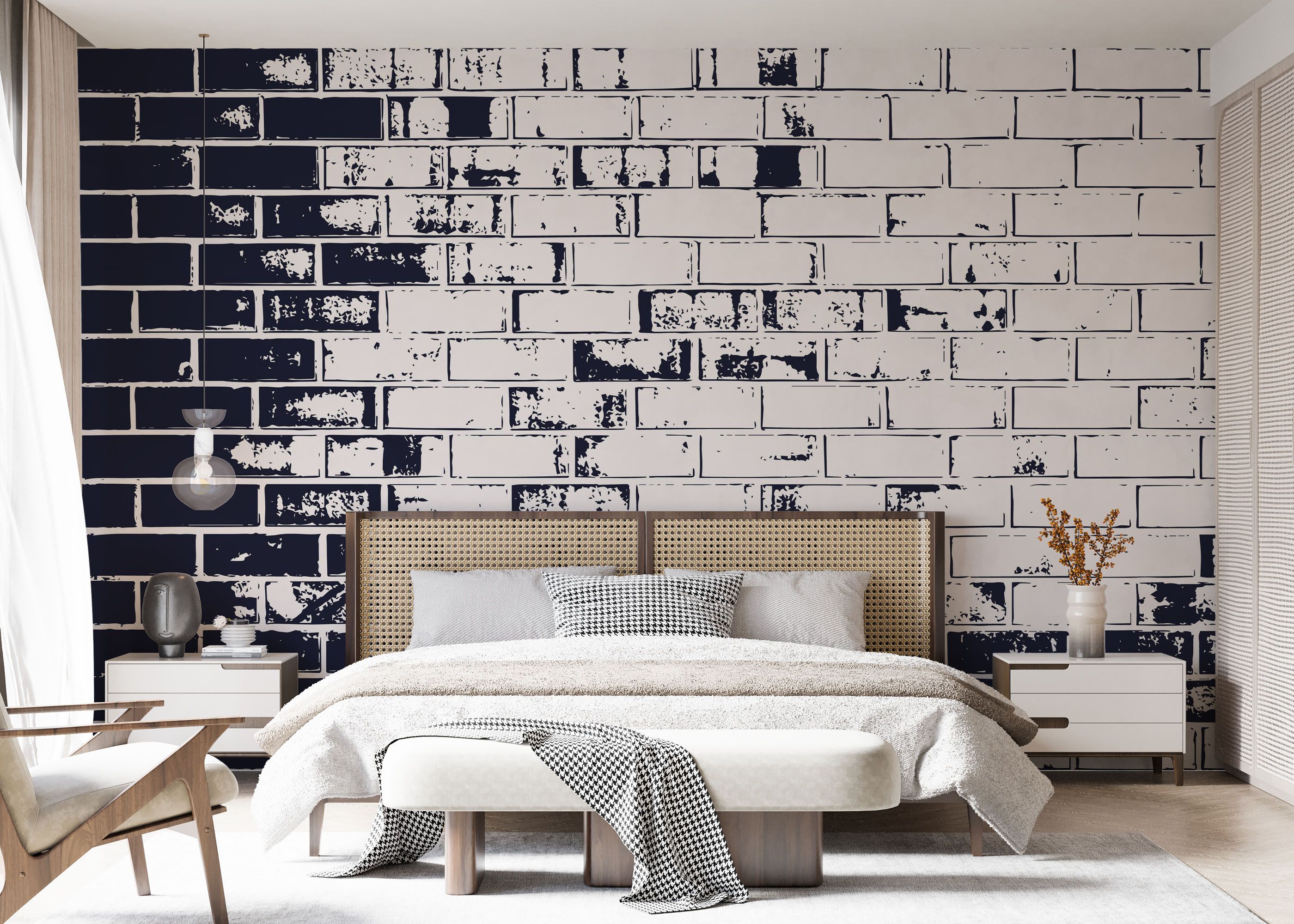 Dark Blue Brick mockup 7