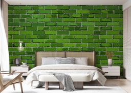 Green Color Brick mockup 7