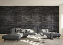 Black Grey Brick Wall mockup 0
