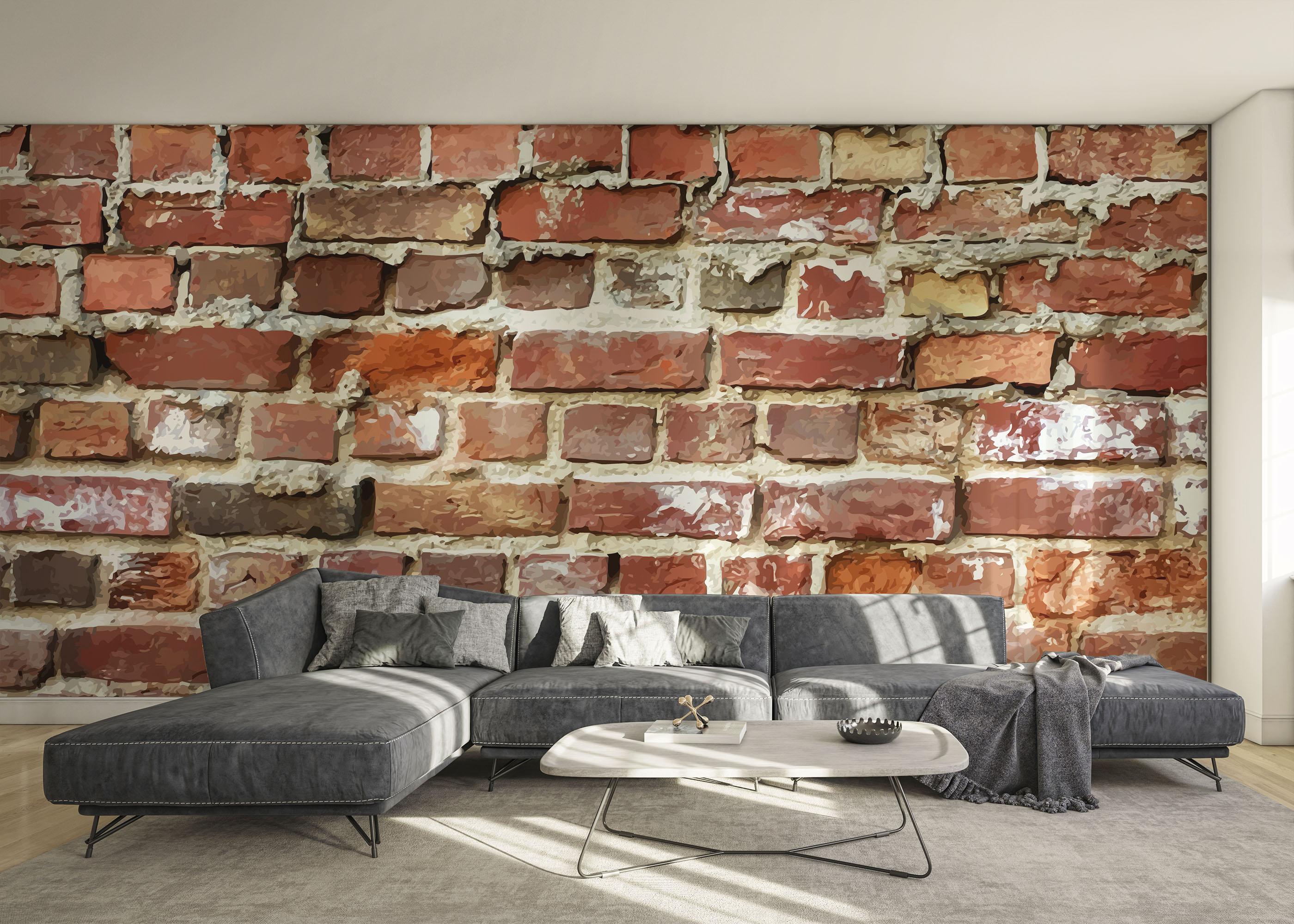 Fototapete Cool Realistic Brick mockup 0