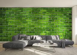 Green Color Brick mockup 0