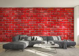 Red Color Brick mockup 0