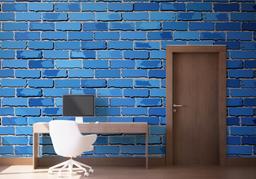 Blue Color Brick mockup 1