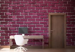 Burgundy Color Brick mockup 1