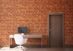 Orange Brick Wall mockup 1