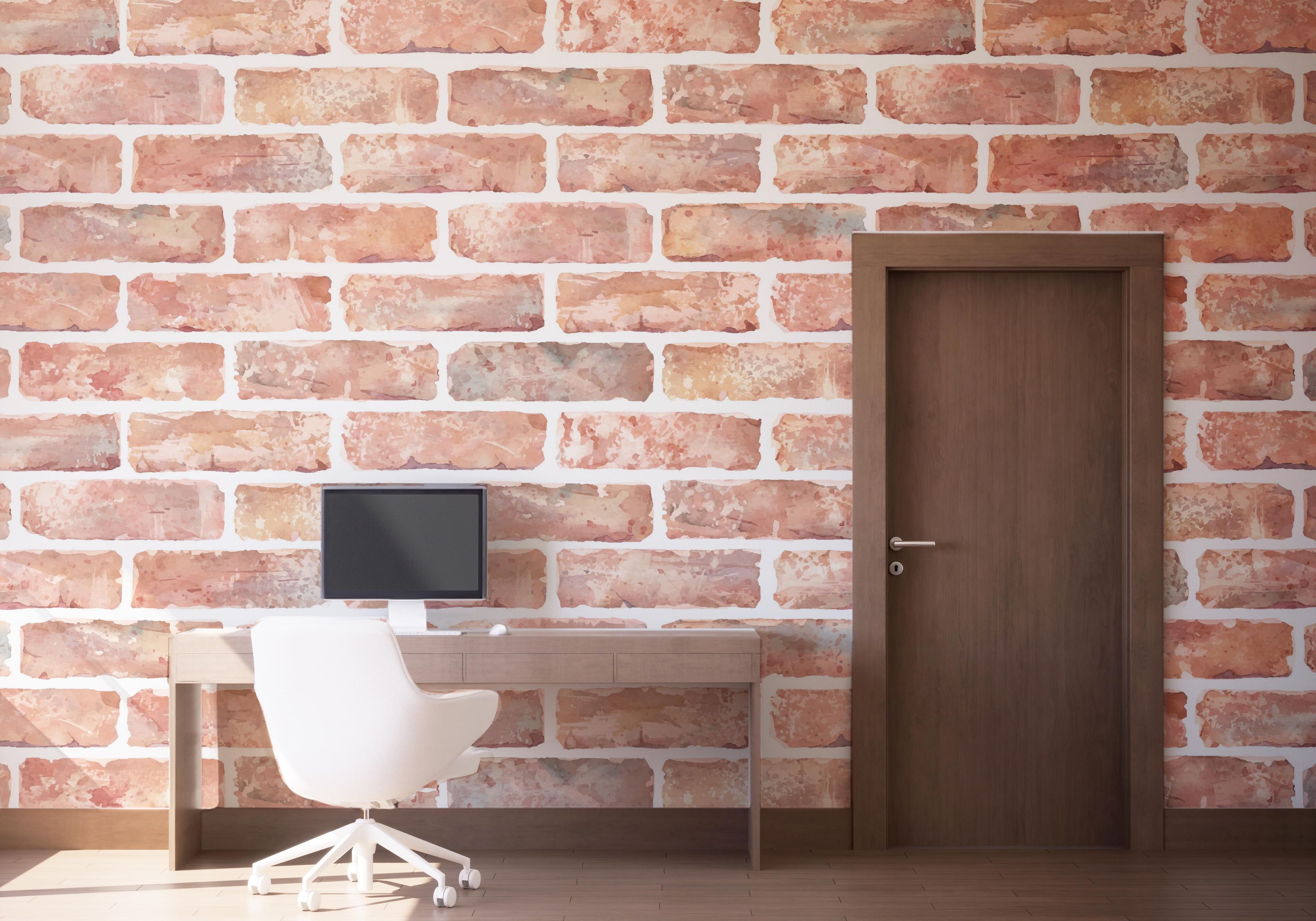 Pastel Colors Brick mockup 1