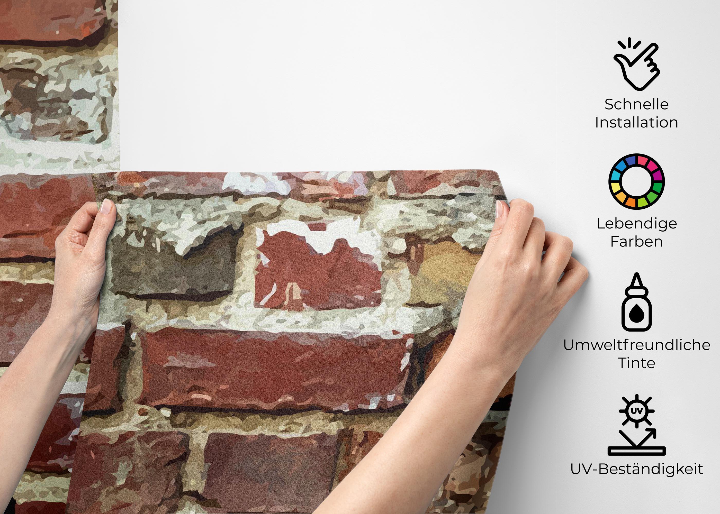 Fototapete Cool Realistic Brick mockup 2