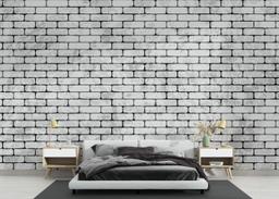 Light Brick Grey Wall mockup 3