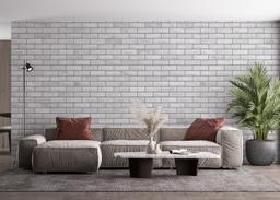 Grey Brick Wall mockup 4
