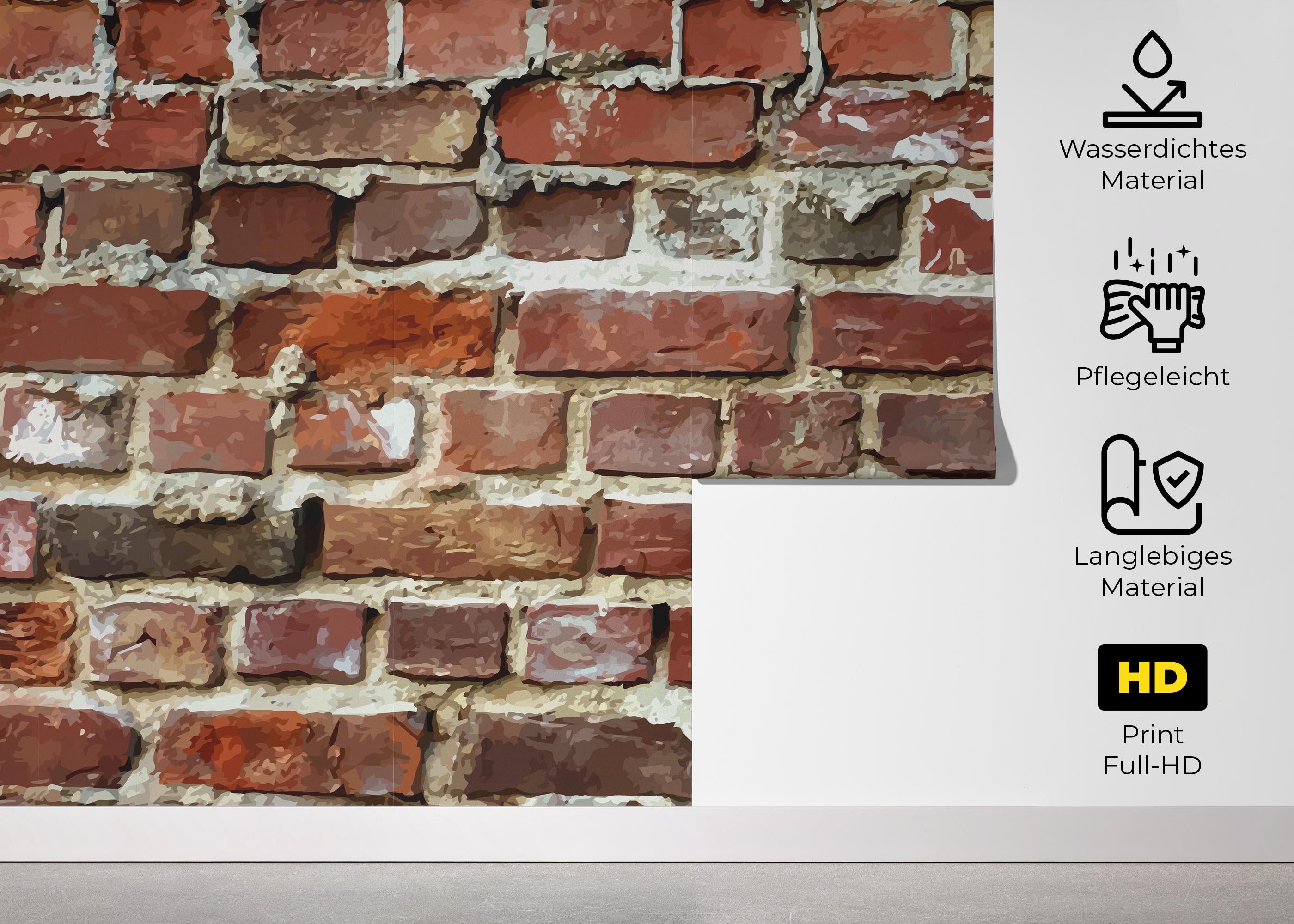 Fototapete Cool Realistic Brick mockup 5