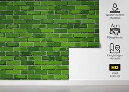 Green Color Brick mockup 5