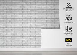 Grey Brick Wall mockup 5