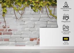 Leaves White Brick mockup 5
