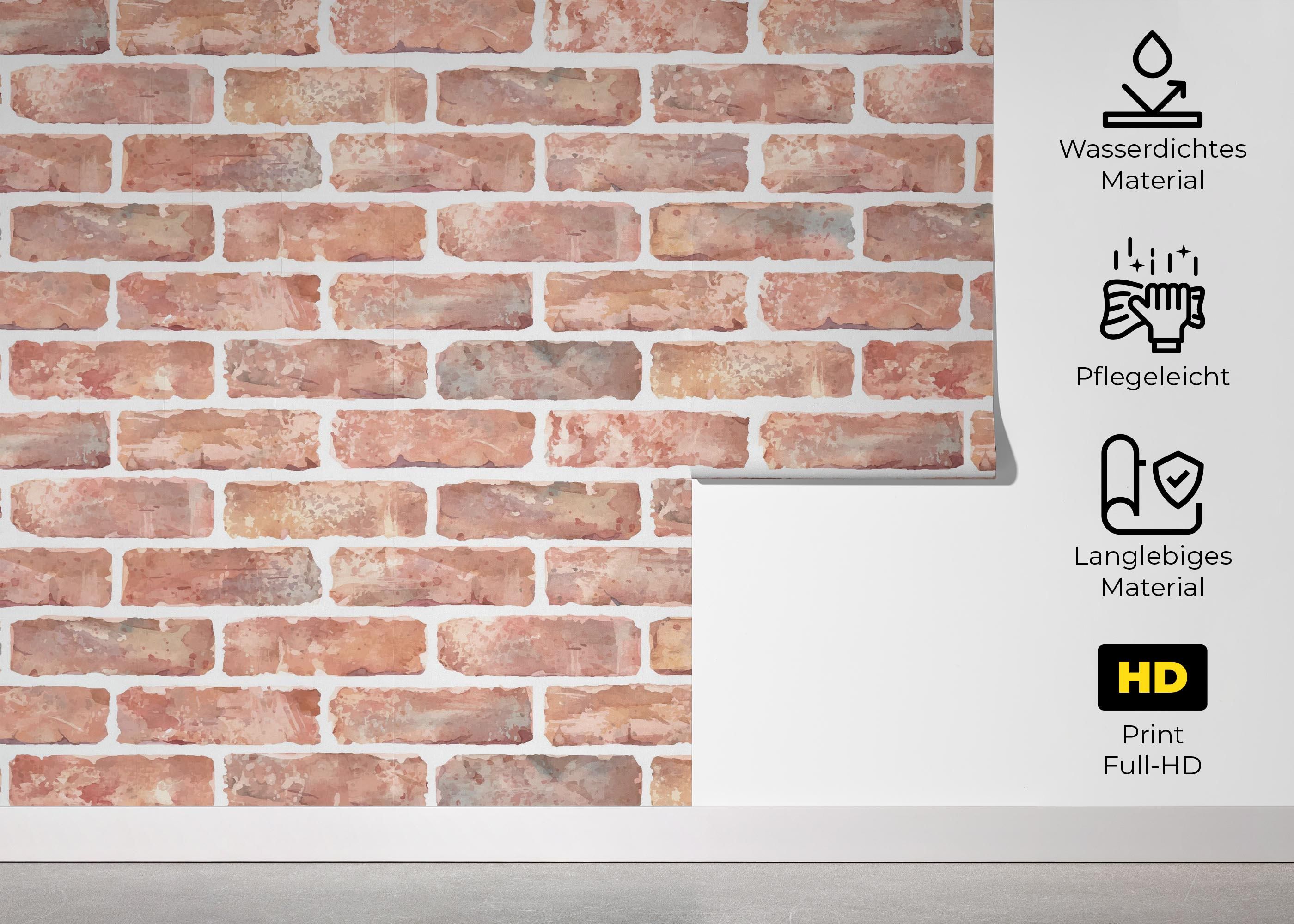 Pastel Colors Brick mockup 5