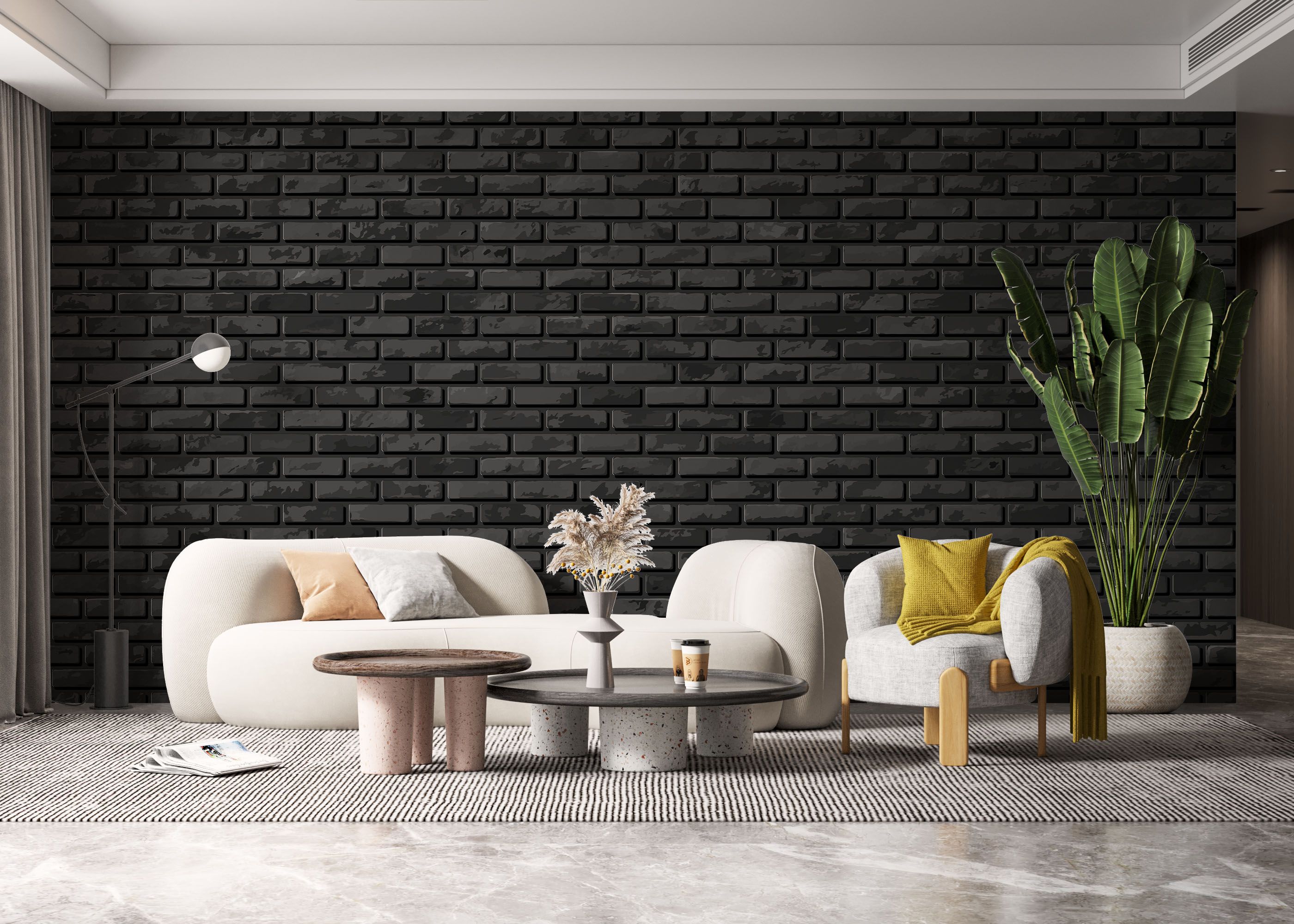 Brick Cool Black mockup 6