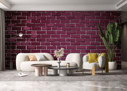 Burgundy Color Brick mockup 6