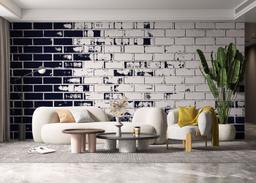 Dark Blue Brick mockup 6