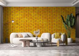 Gold Color Brick mockup 6