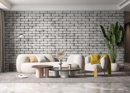 Light Brick Grey Wall mockup 6
