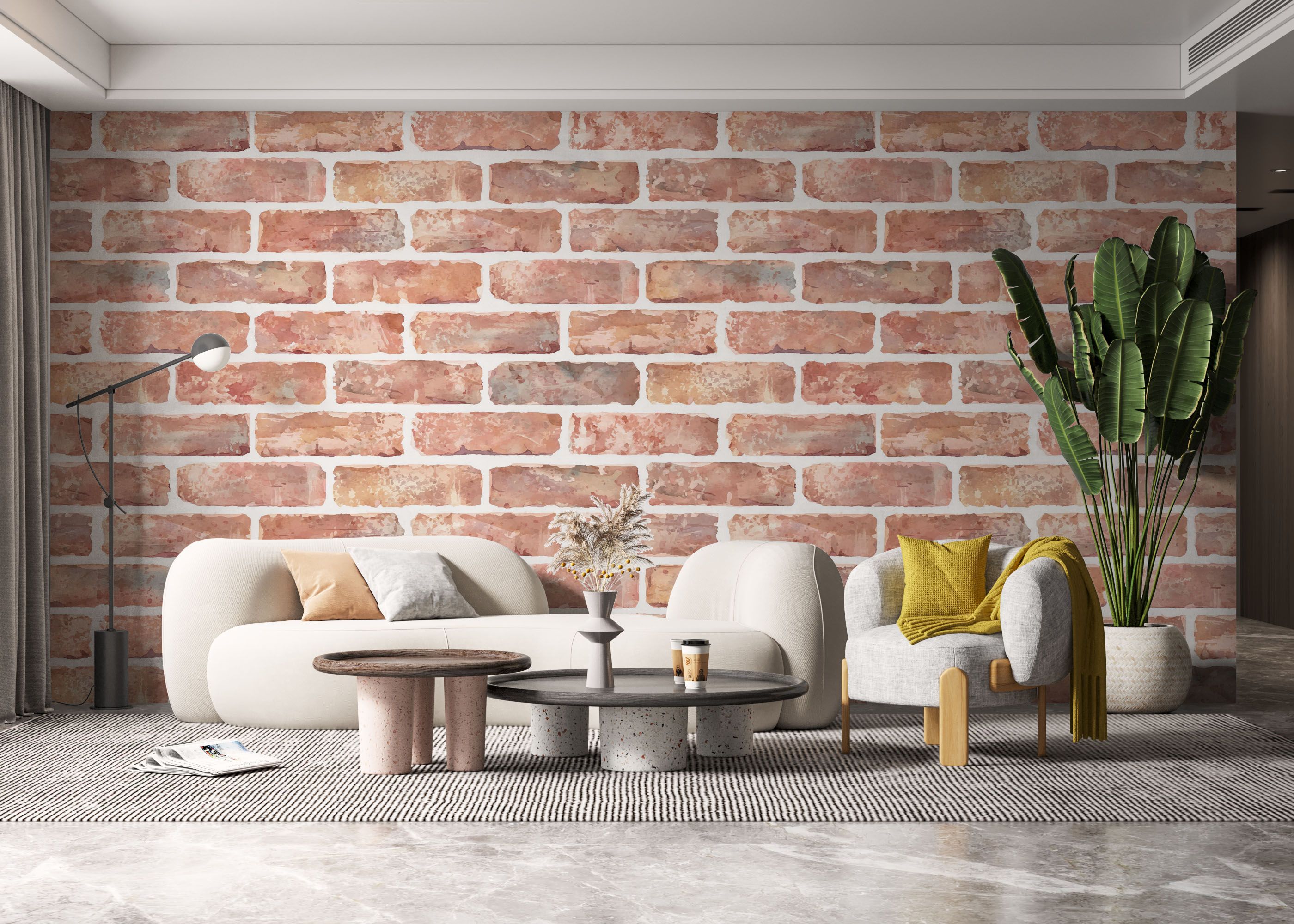 Pastel Colors Brick mockup 6