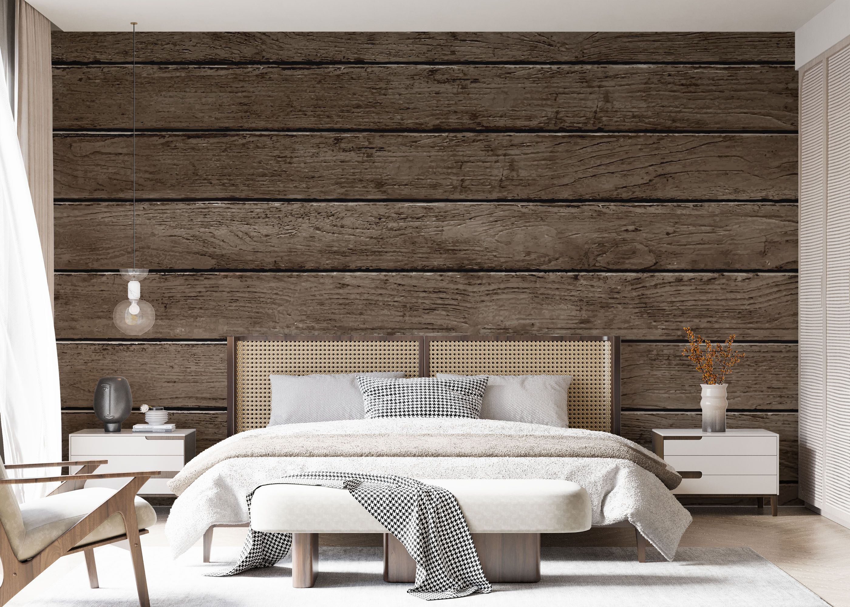 Brown Wooden Wall mockup 7