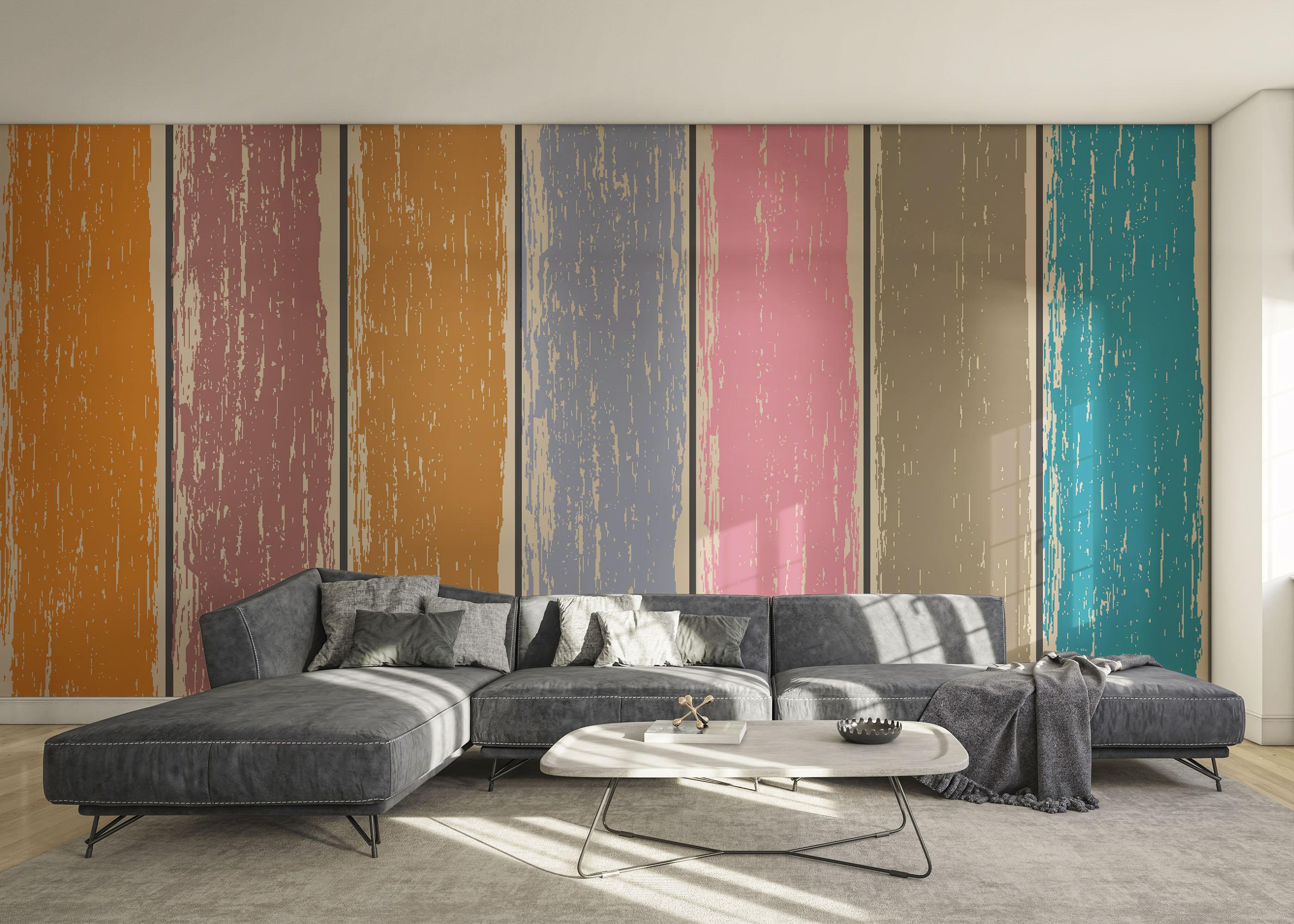 Fototapete Color Mix Wood mockup 0