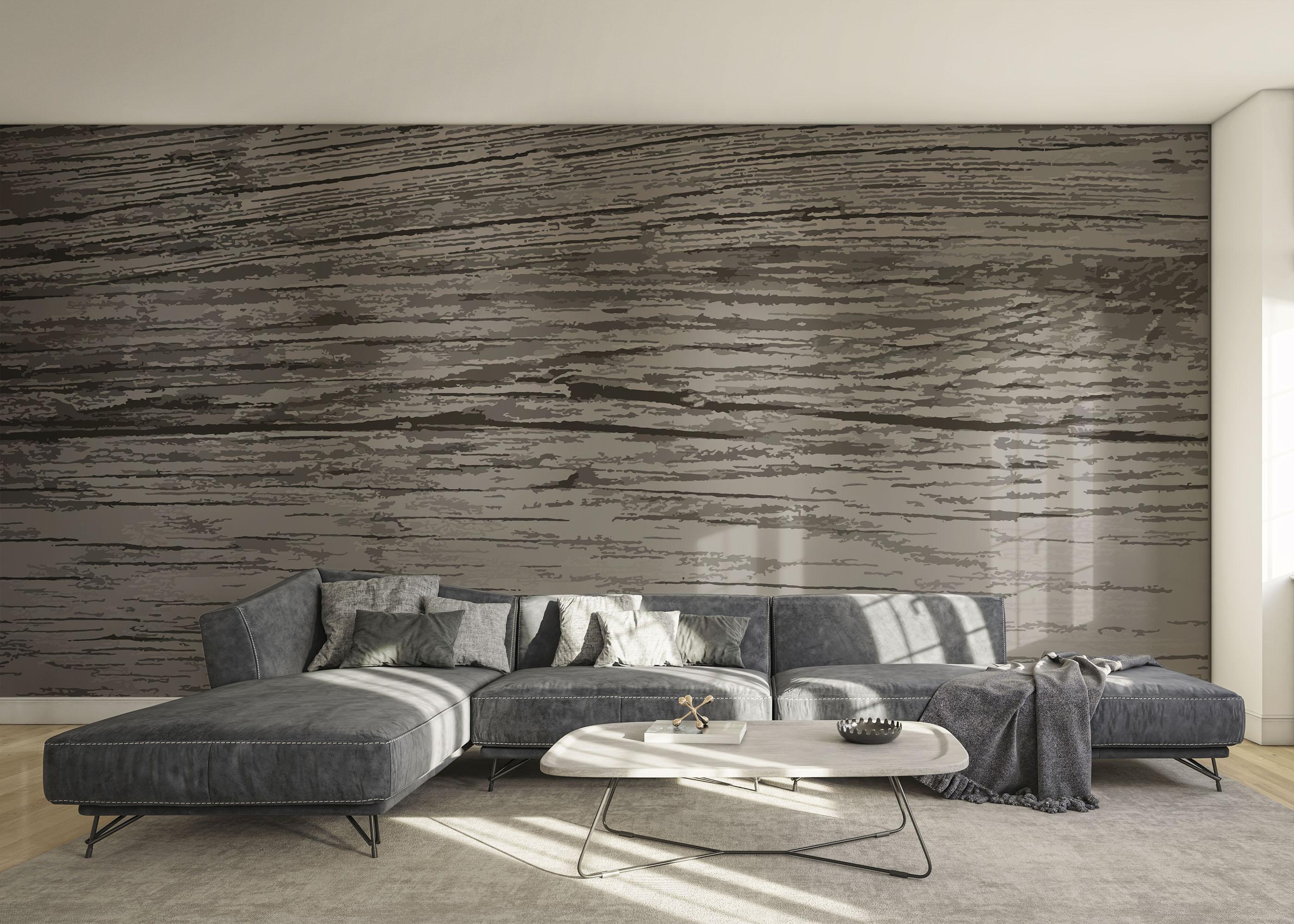 Fototapete Cream Grey Wood mockup 0