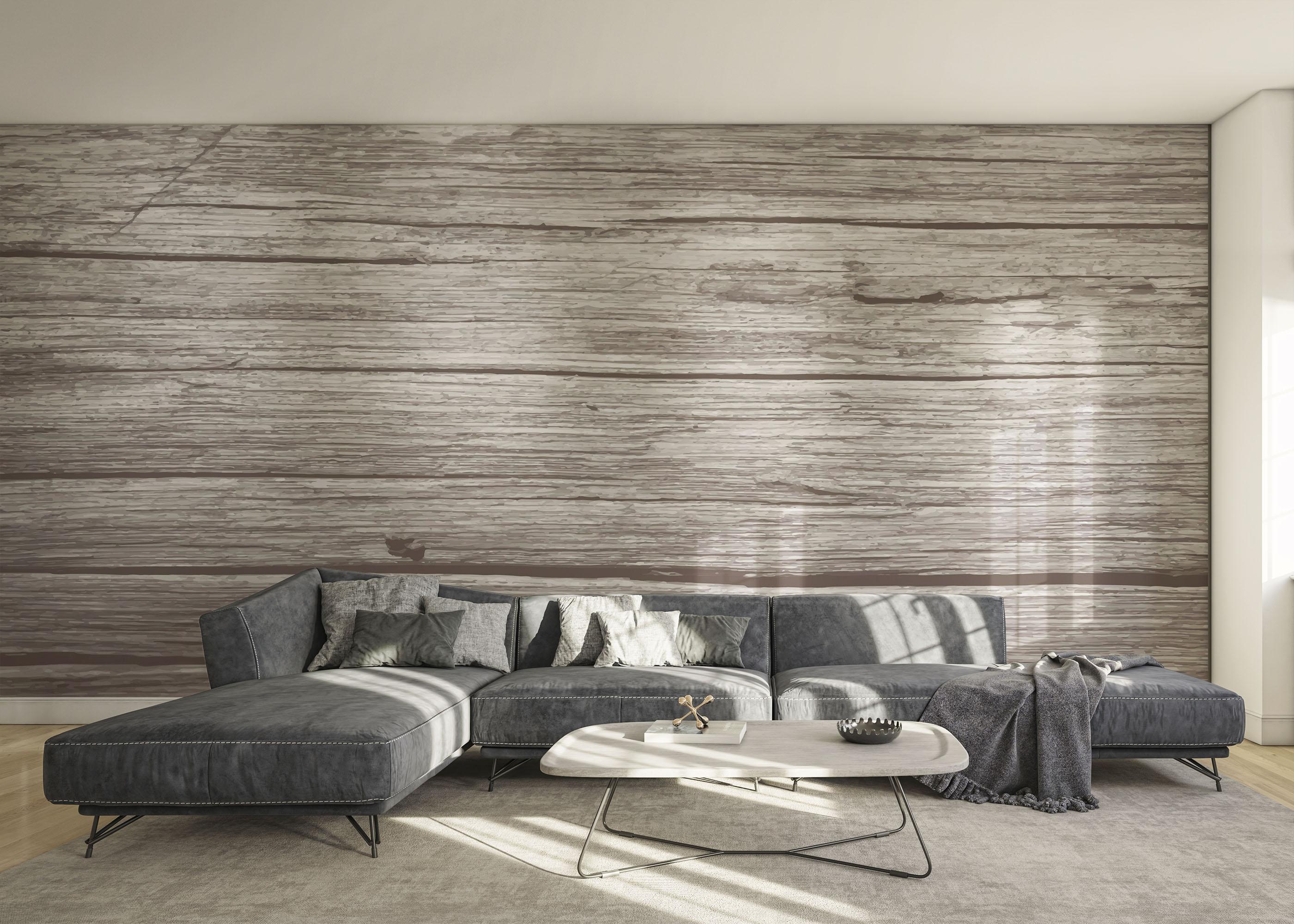 Fototapete Dark Cream Wood mockup 0