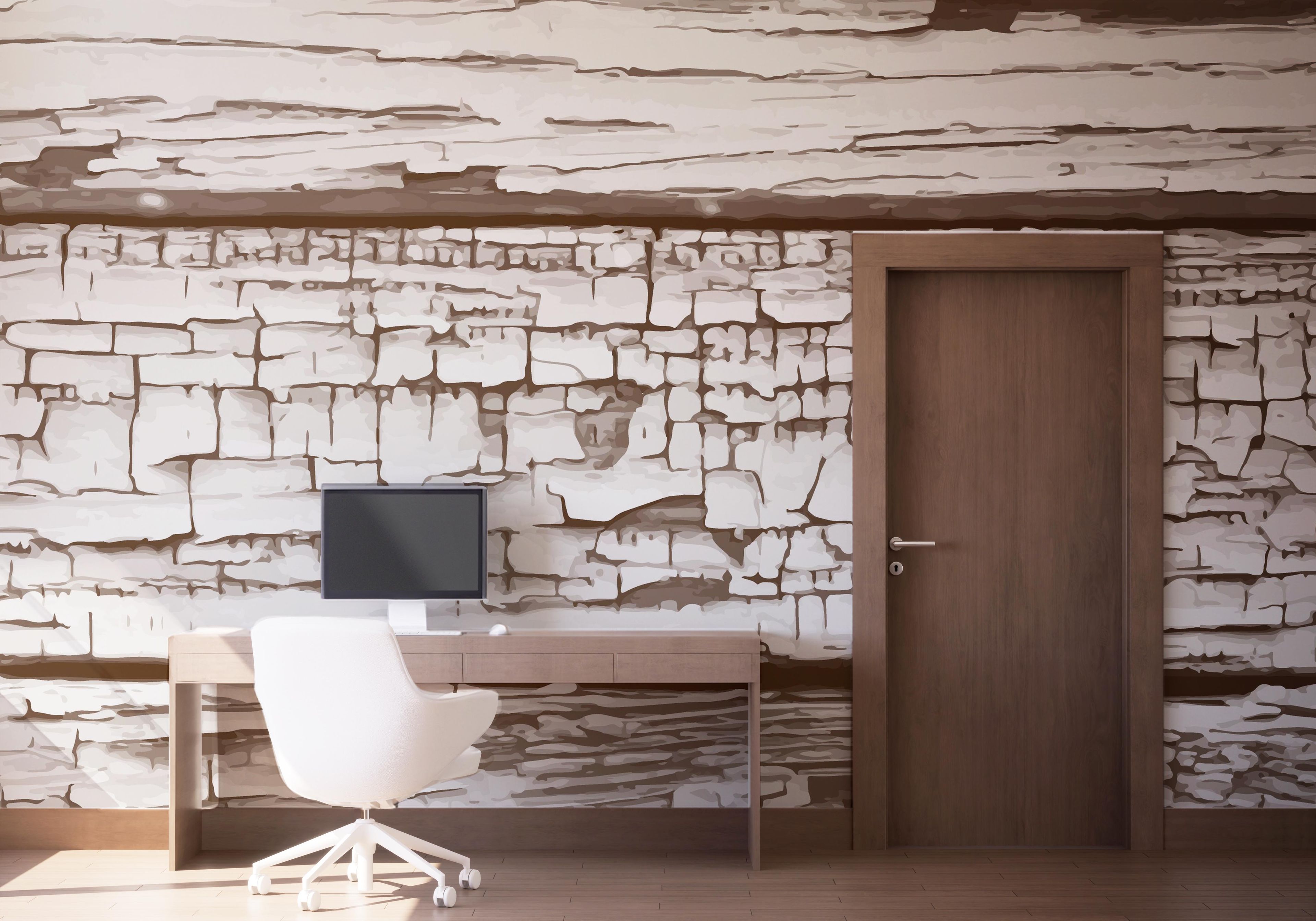 Cracked Wood Paint mockup 1