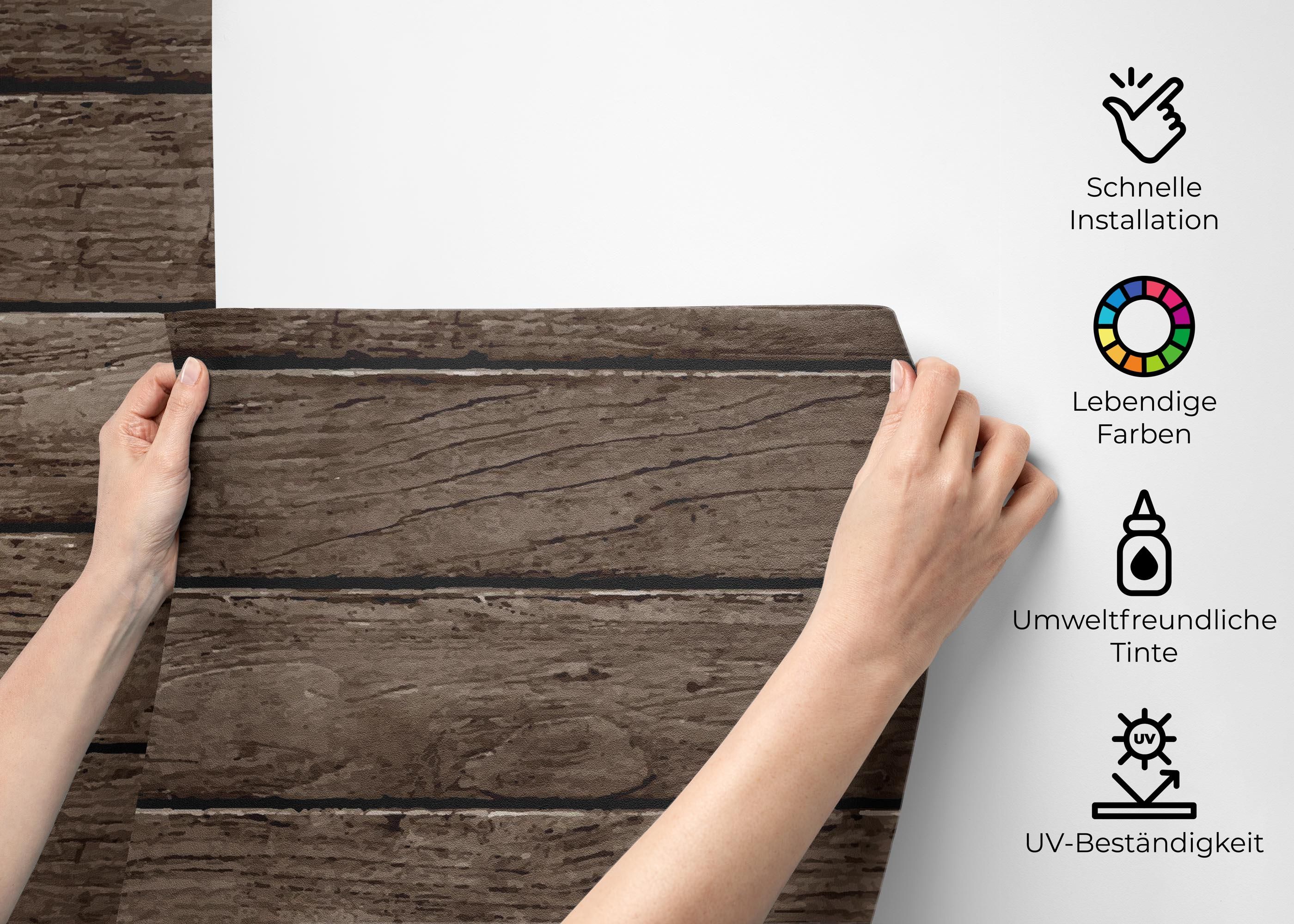 Brown Wooden Wall mockup 2