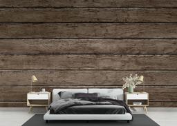 Brown Wooden Wall mockup 3