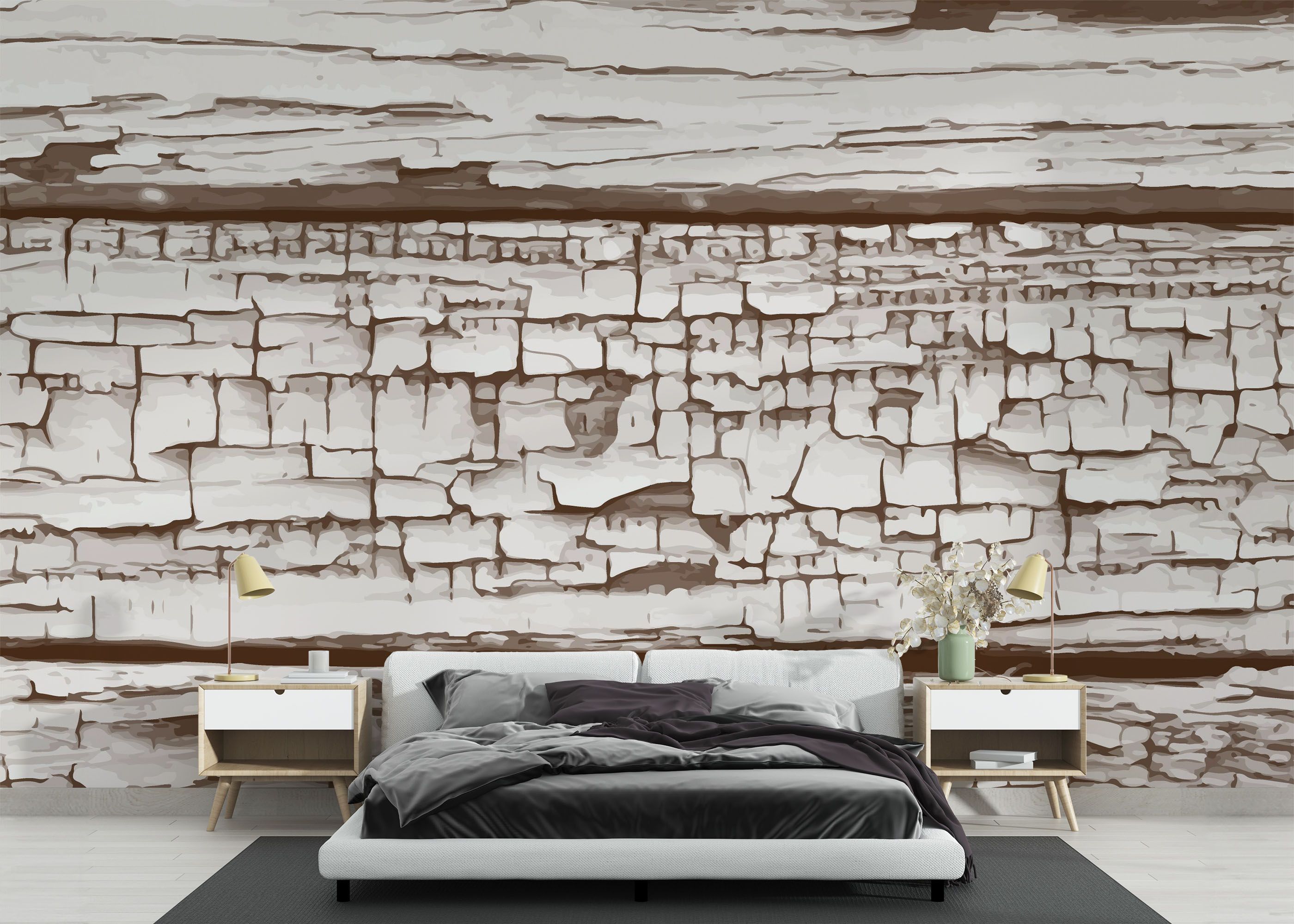 Cracked Wood Paint mockup 3