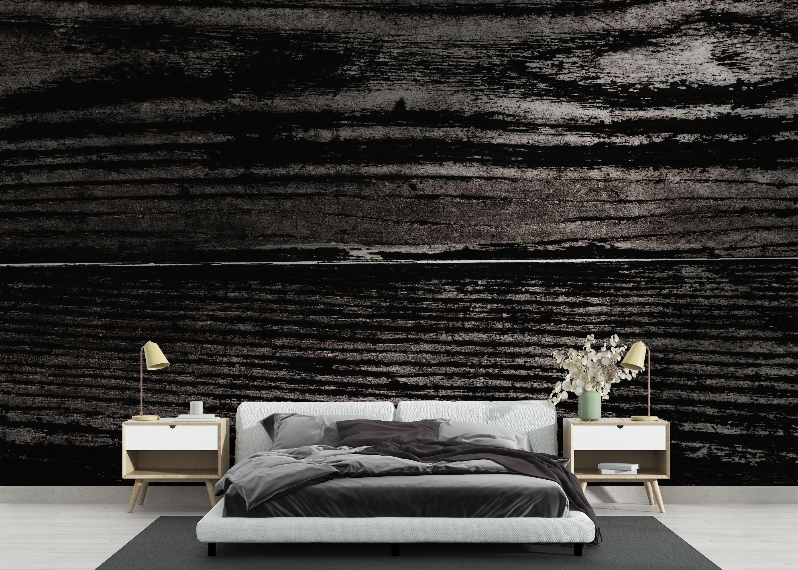 Fototapete Dark Wood Art mockup 3