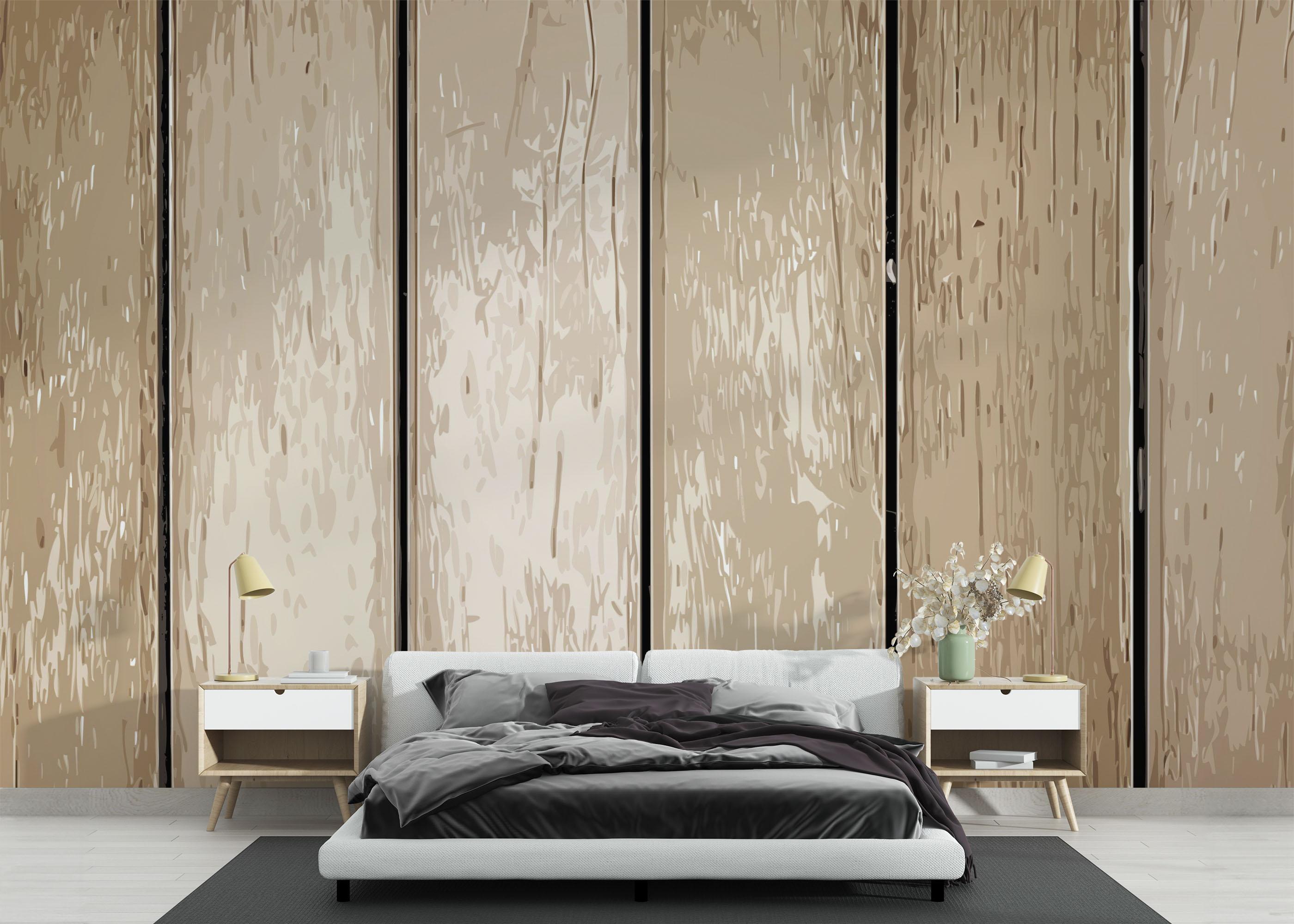 Fototapete Wooden Boards mockup 3