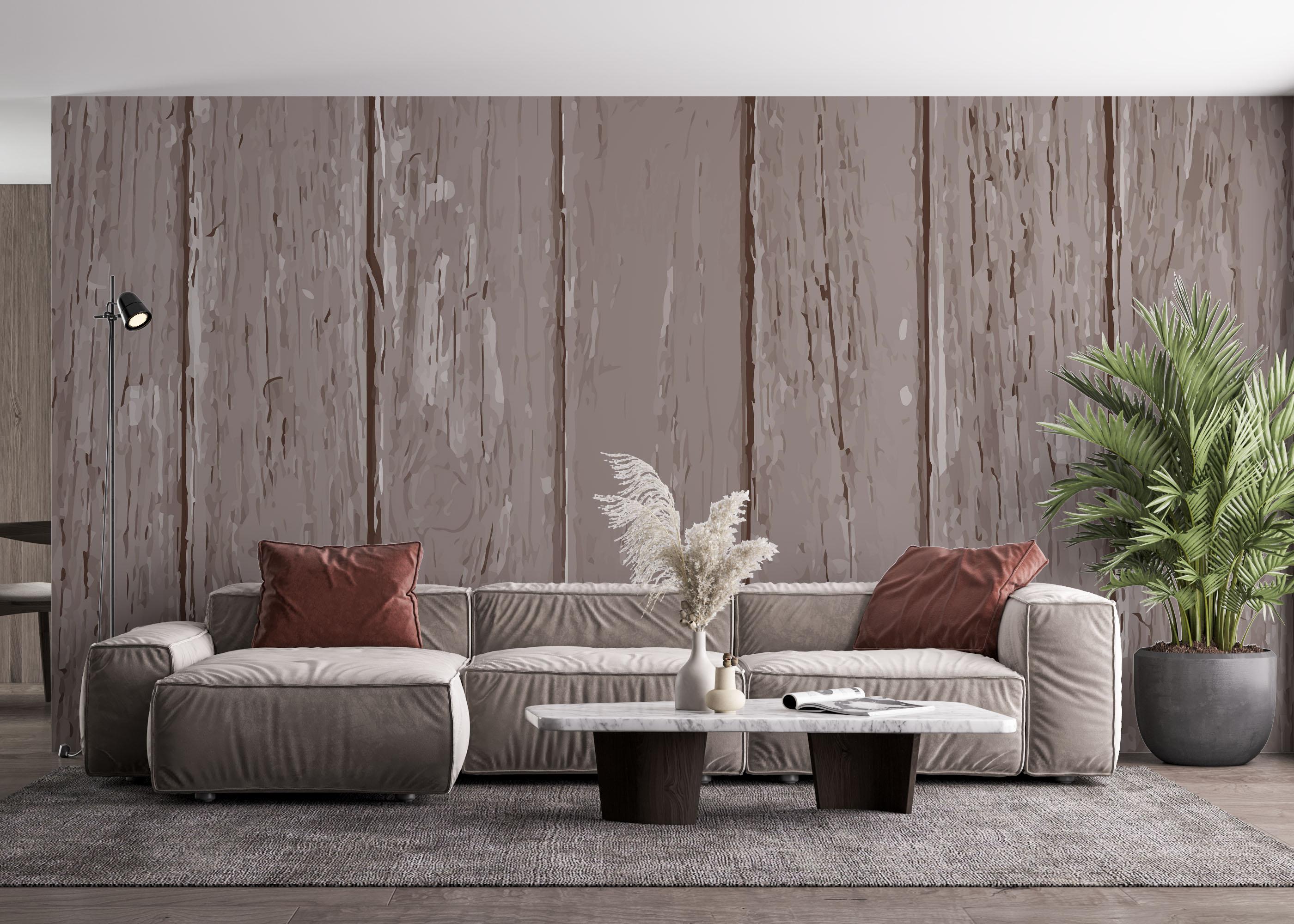 Fototapete Cool Wood Art mockup 4