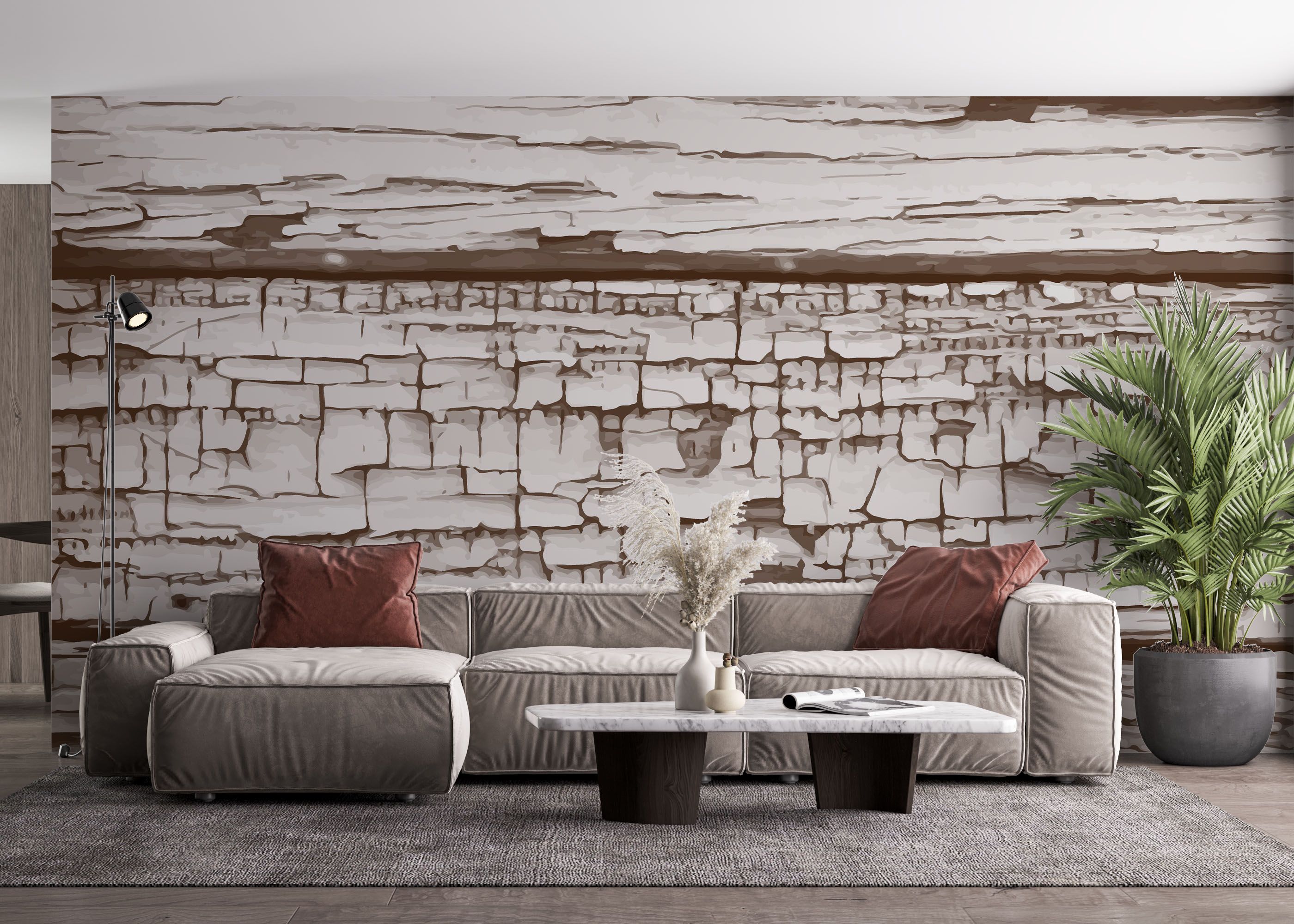 Cracked Wood Paint mockup 4