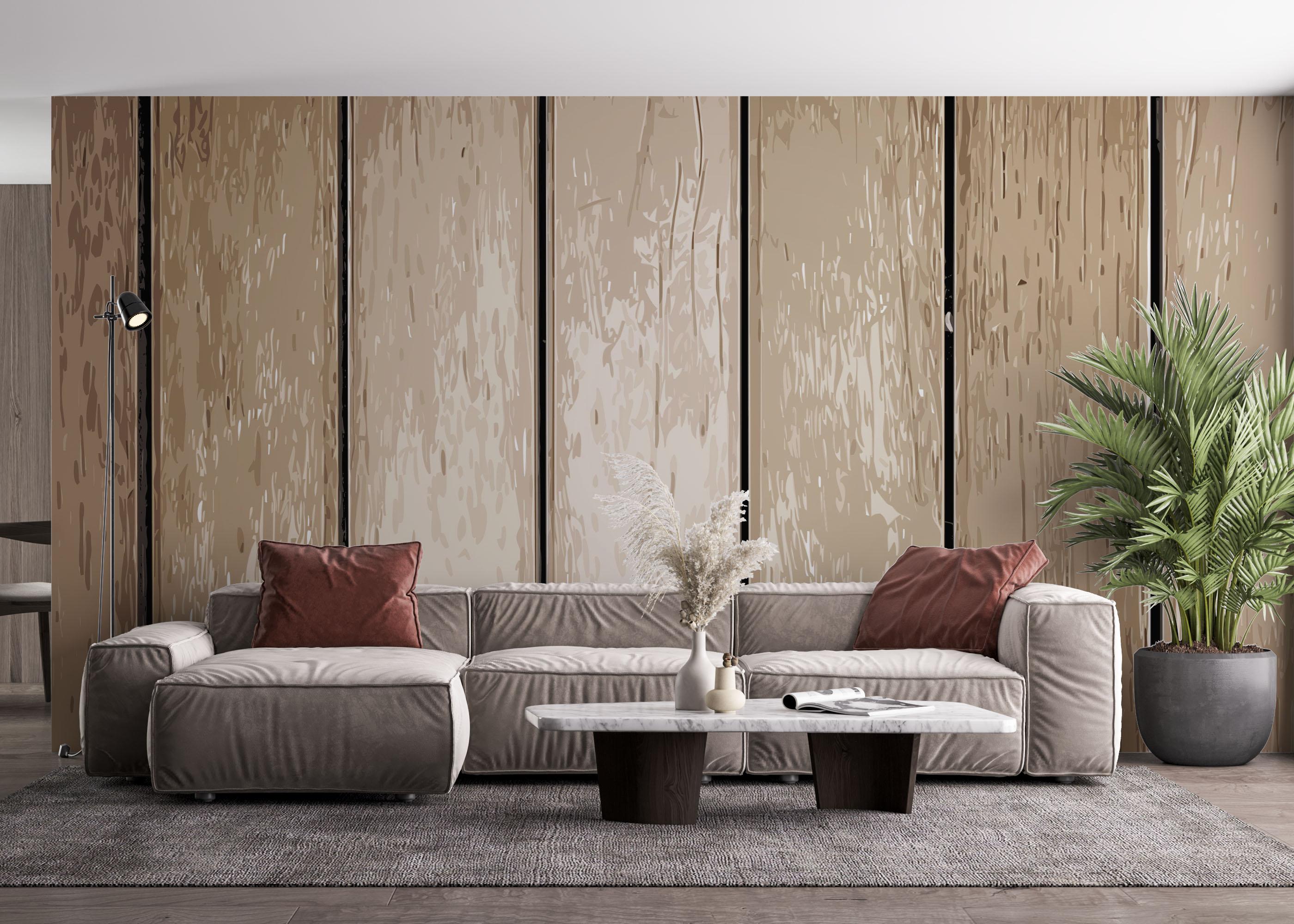 Fototapete Wooden Boards mockup 4