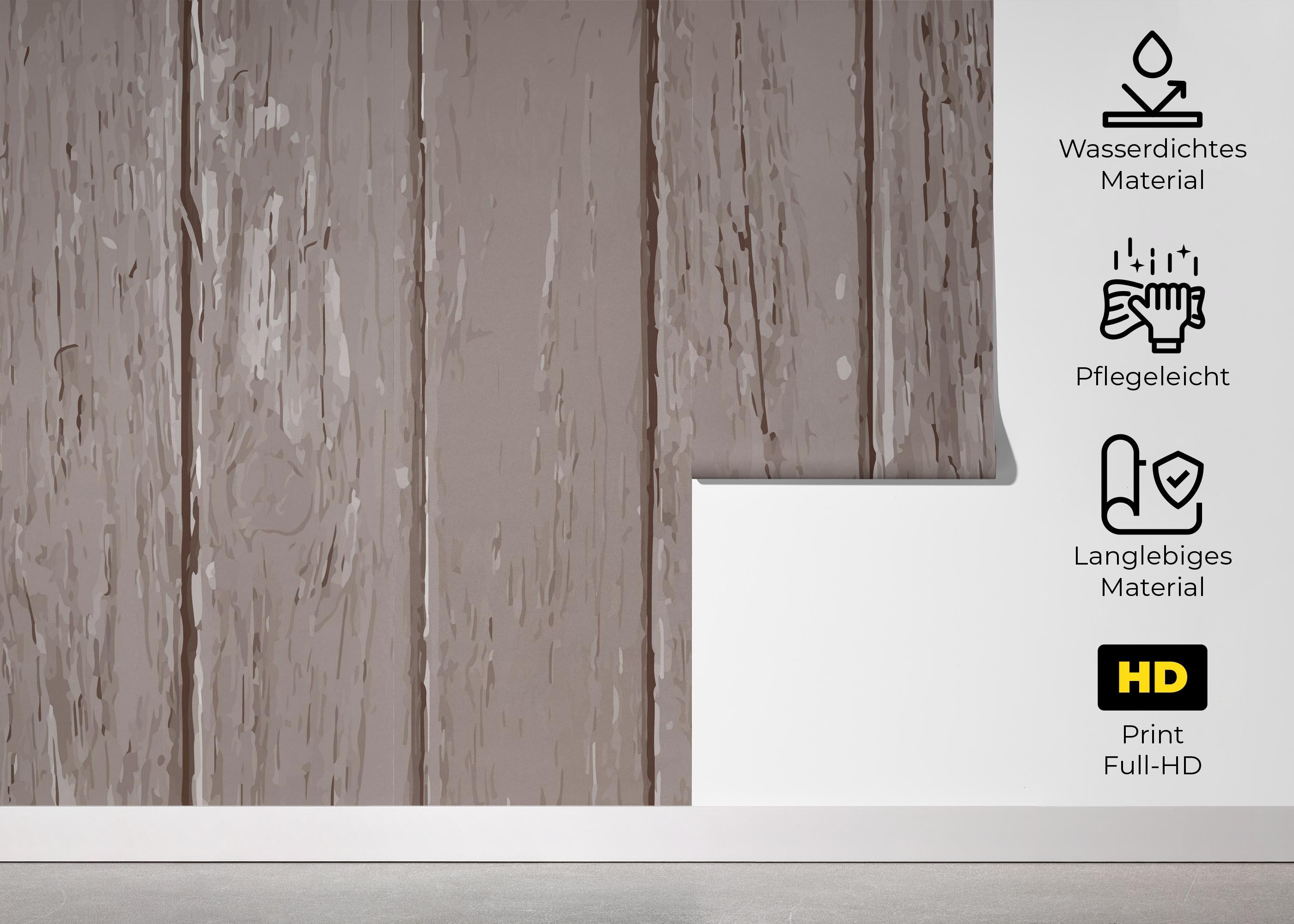 Fototapete Cool Wood Art mockup 5