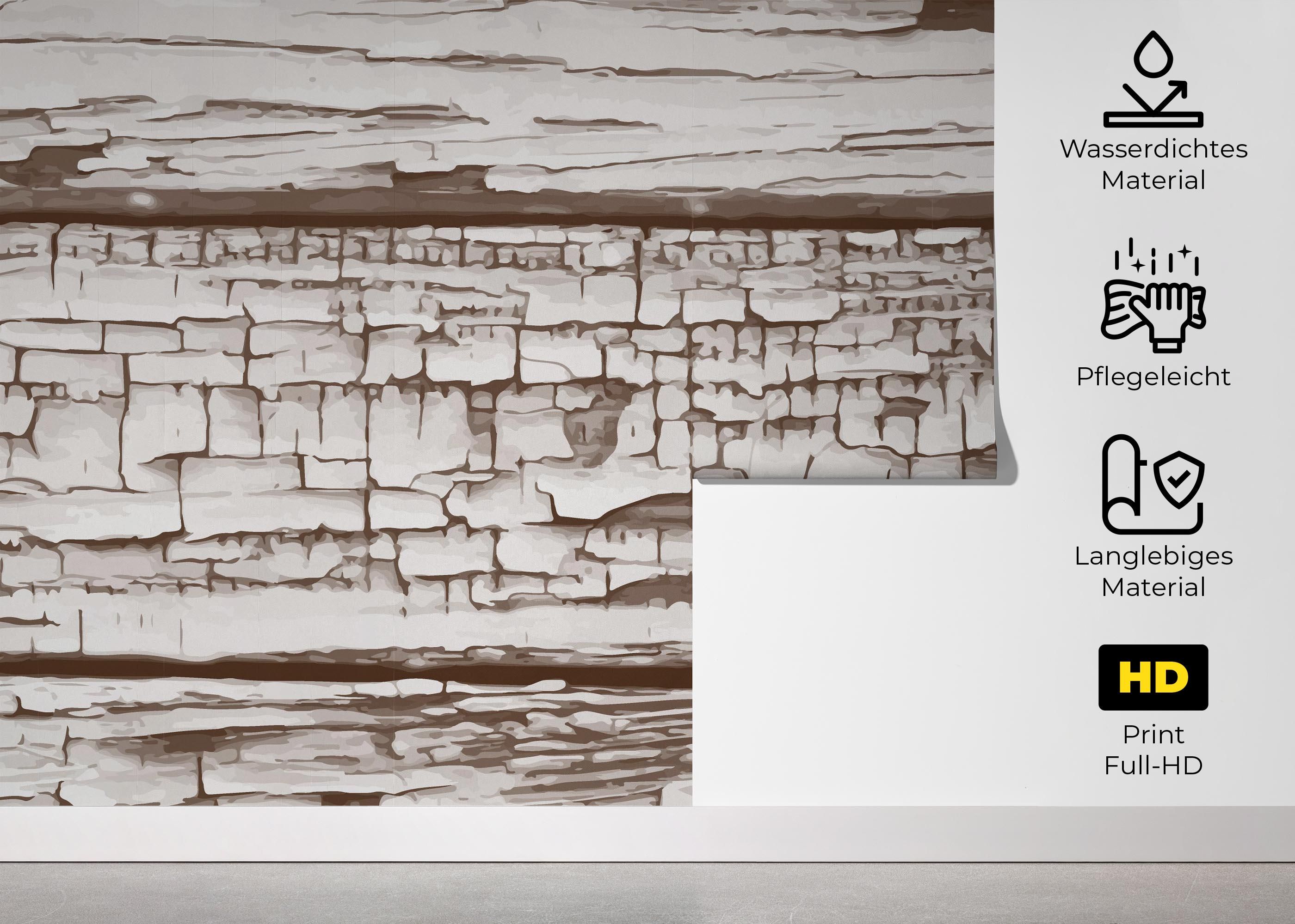 Cracked Wood Paint mockup 5